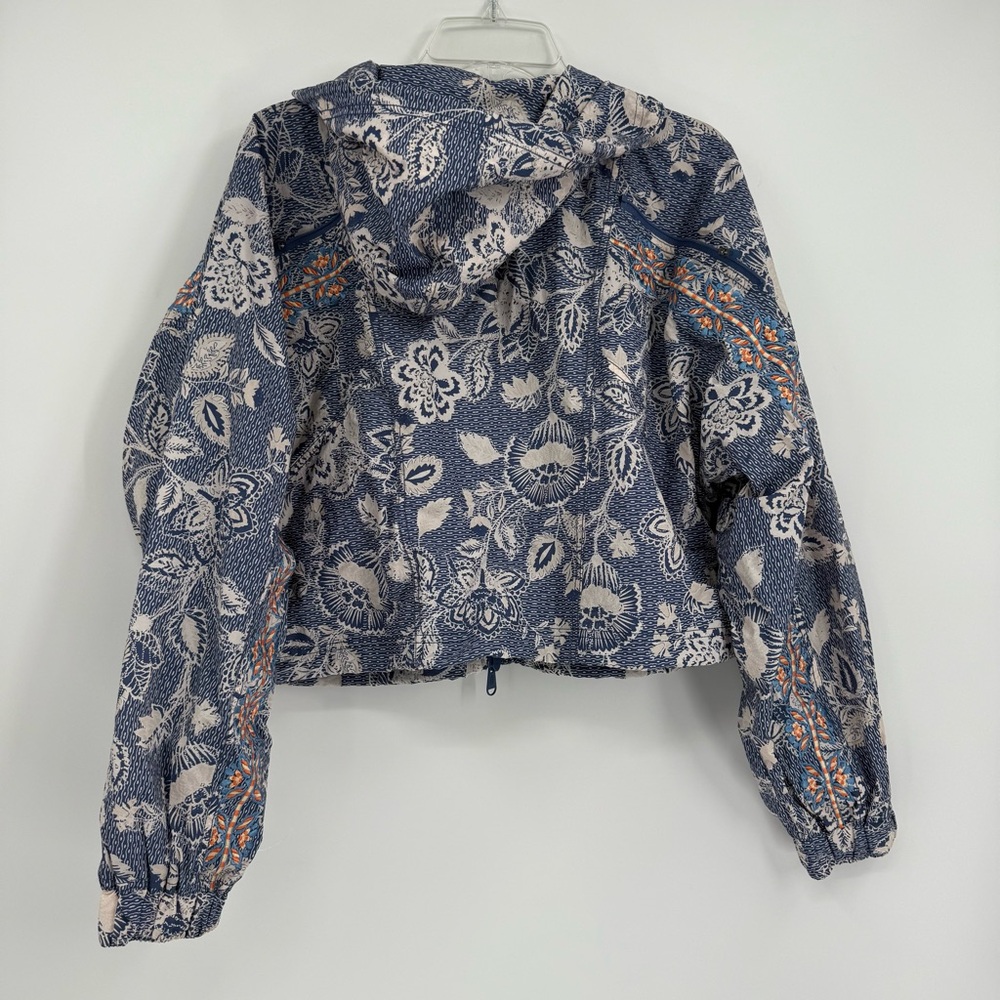 Free People Movement My Everything Purple Jacket Size Small Embroidered Floral - Picture 9 of 12